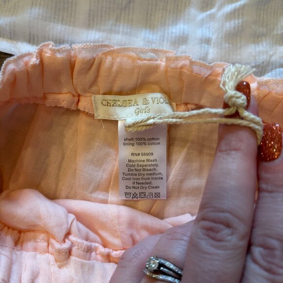 Chelsea & Violet Girl's 2-piece Summer Cotton Gauze Shorts Set ~ Size: 6 ~ NWT - Picture 2 of 4